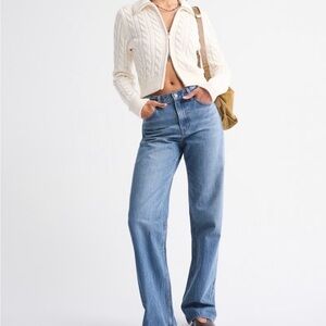 Abercrombie and Fitch High Rise Loose Jean